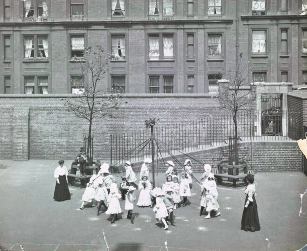 Step back in time with us! This is a historical photo of the view out of our Clerkenwell project 120 years ago! The small trees visible here have grown into glorious fully mature London Plane trees that now tower over the building. The second slide i