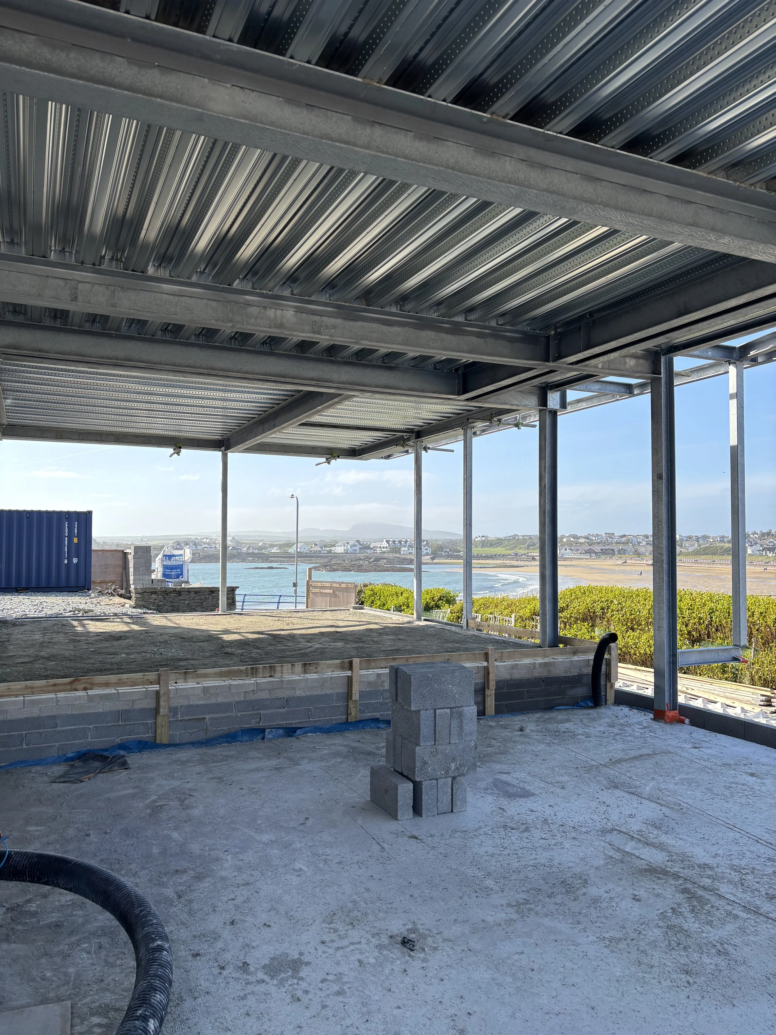 Construction progress at bespoke new build Anglesey 2026