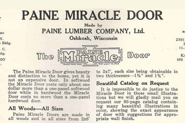 Image from materials unlimited . Take from a Historic Advertisement: Paine Lumber Company, Ltd., Home Builders Catalog, circa 1923.