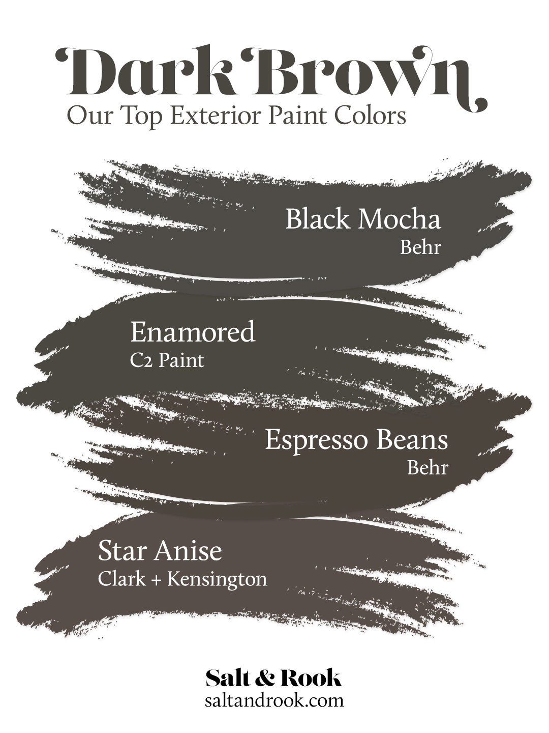 Our Top Dark Brown Exterior Paint Colors For Dutch Colonial Salt Rook - Brown Gray Exterior Paint Color