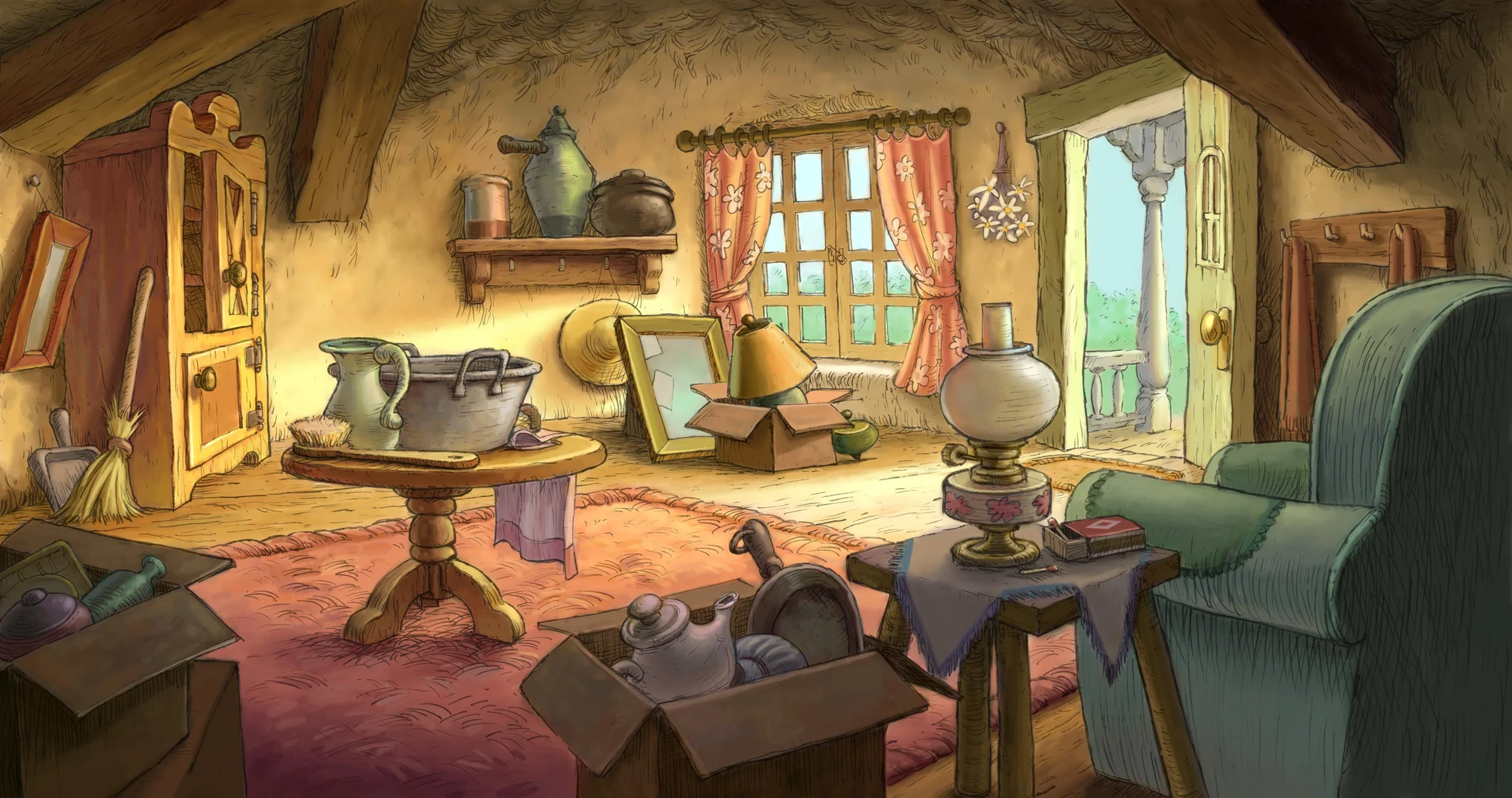 Digitally painted in Photoshop. Copyright © 2005 Disney