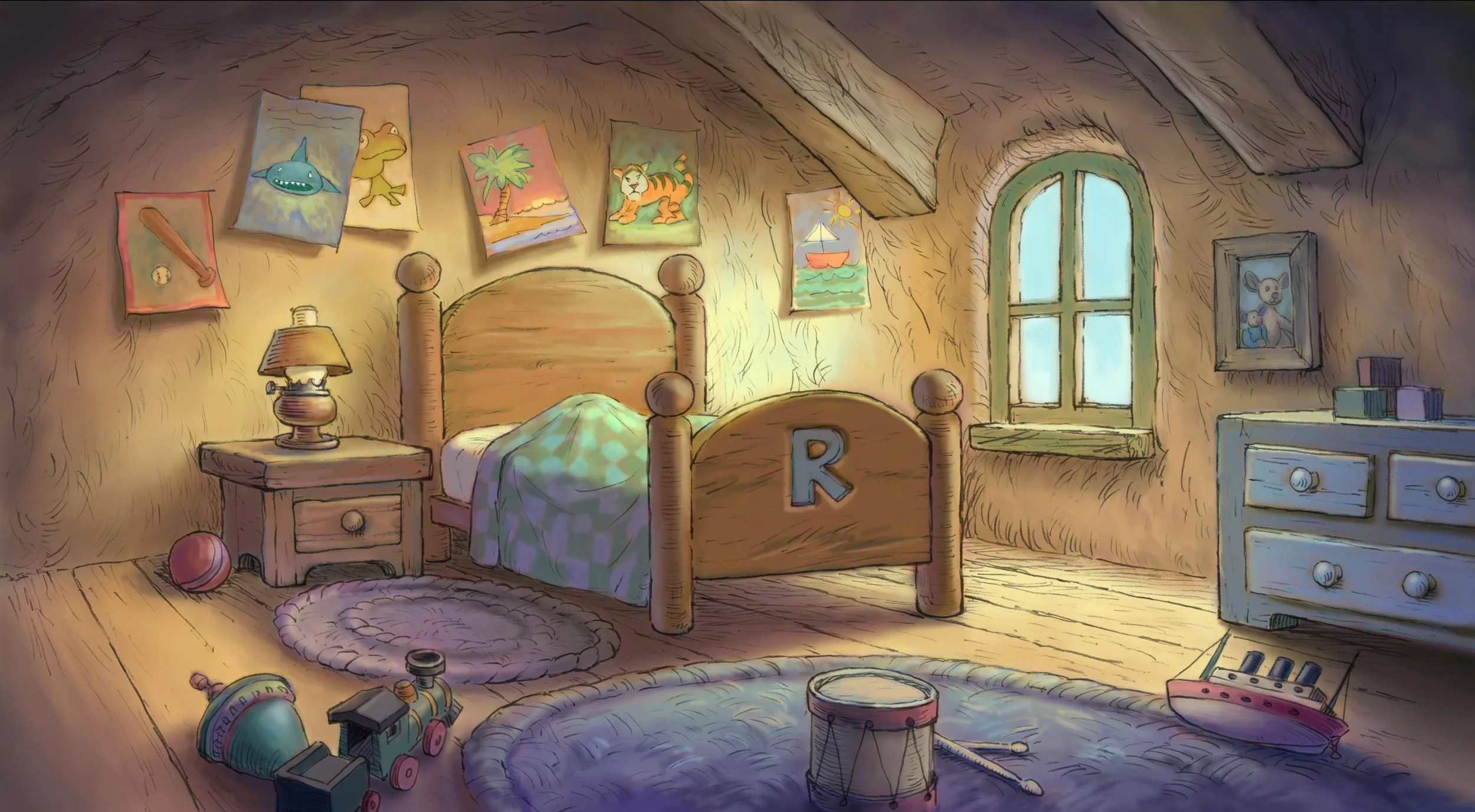 Digitally painted in Photoshop. Copyright © 2005 Disney