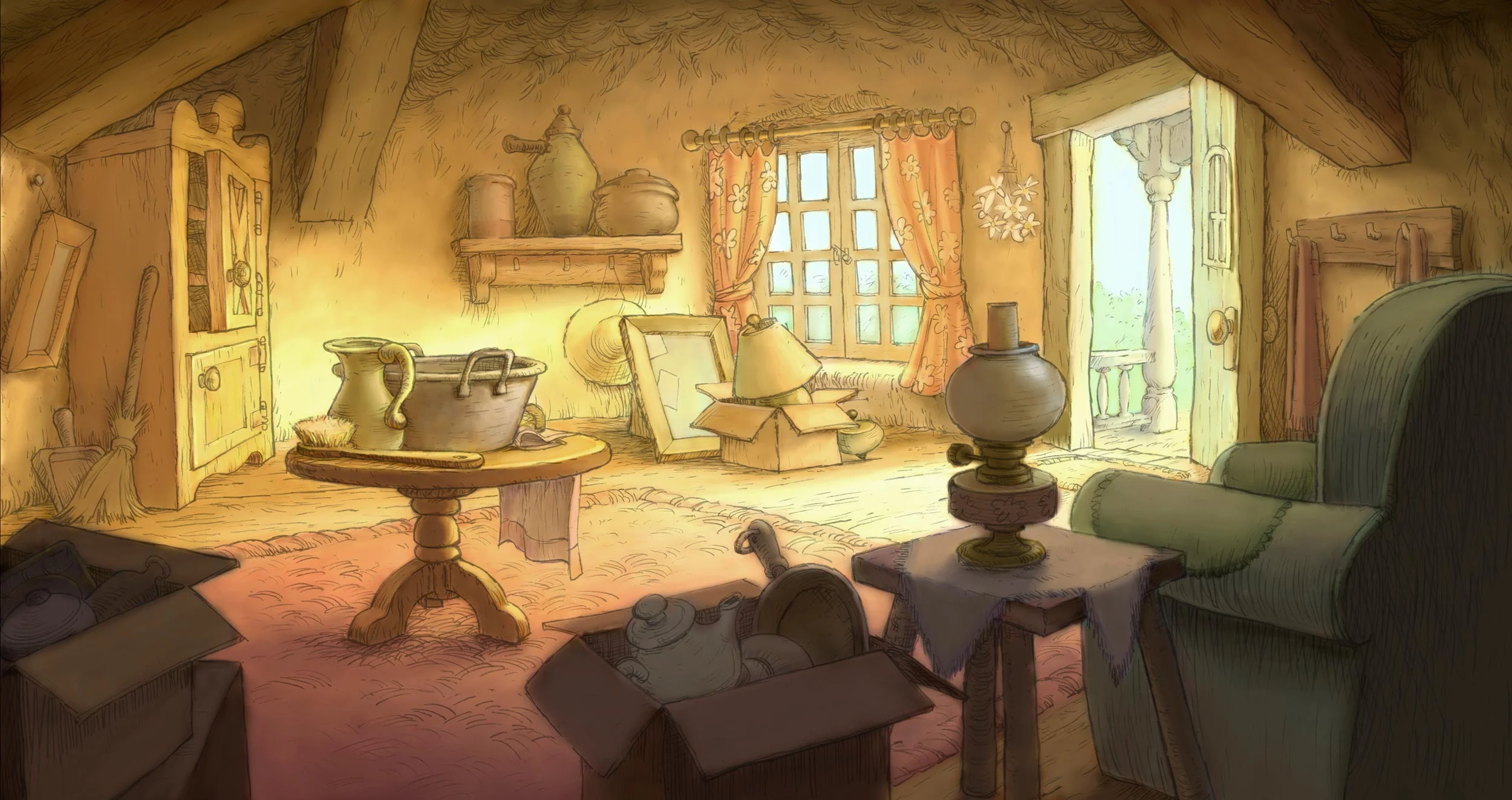 Digitally painted in Photoshop. Copyright © 2005 Disney