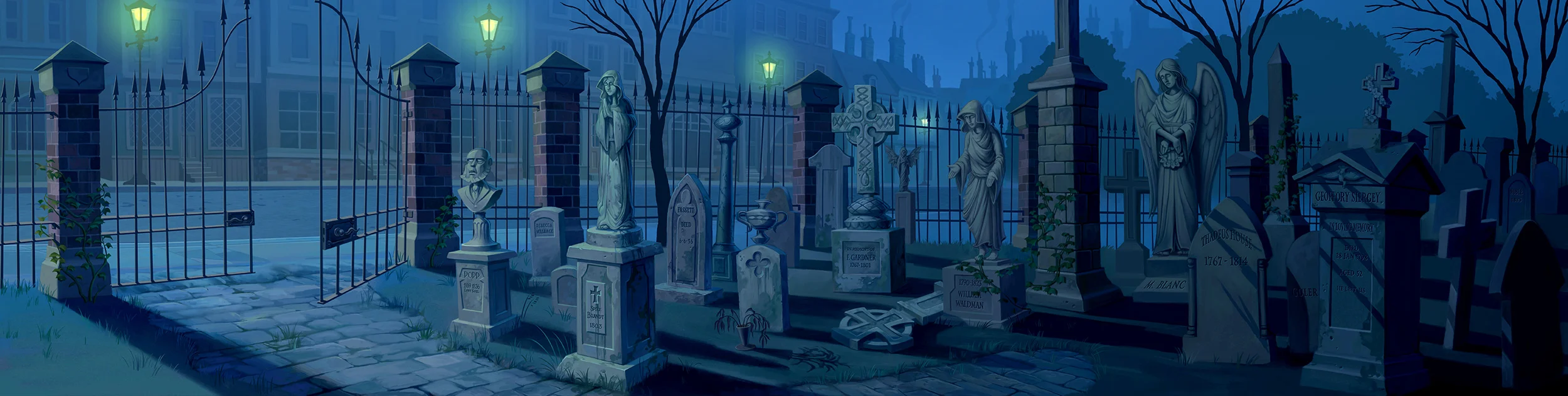 Digitally painted in Photoshop. &nbsp;&nbsp;Copyright © 2010 Warner BrothersLayout by Frederick Gardner