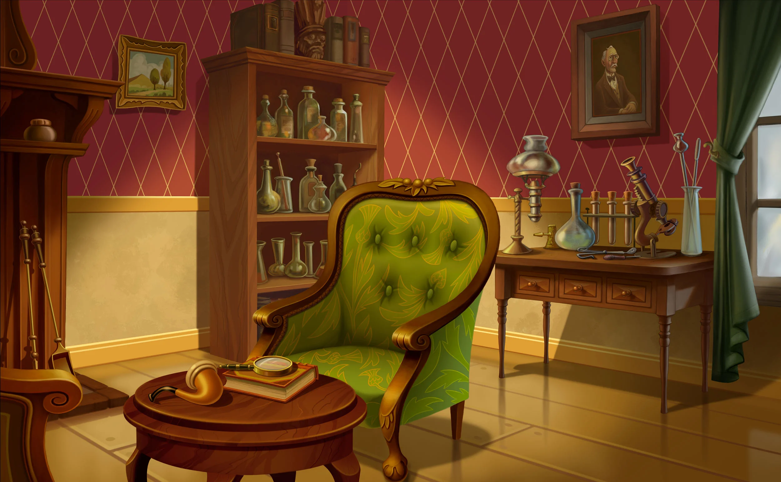 Digitally painted in Photoshop . Copyright © 2010 Warner Brothers