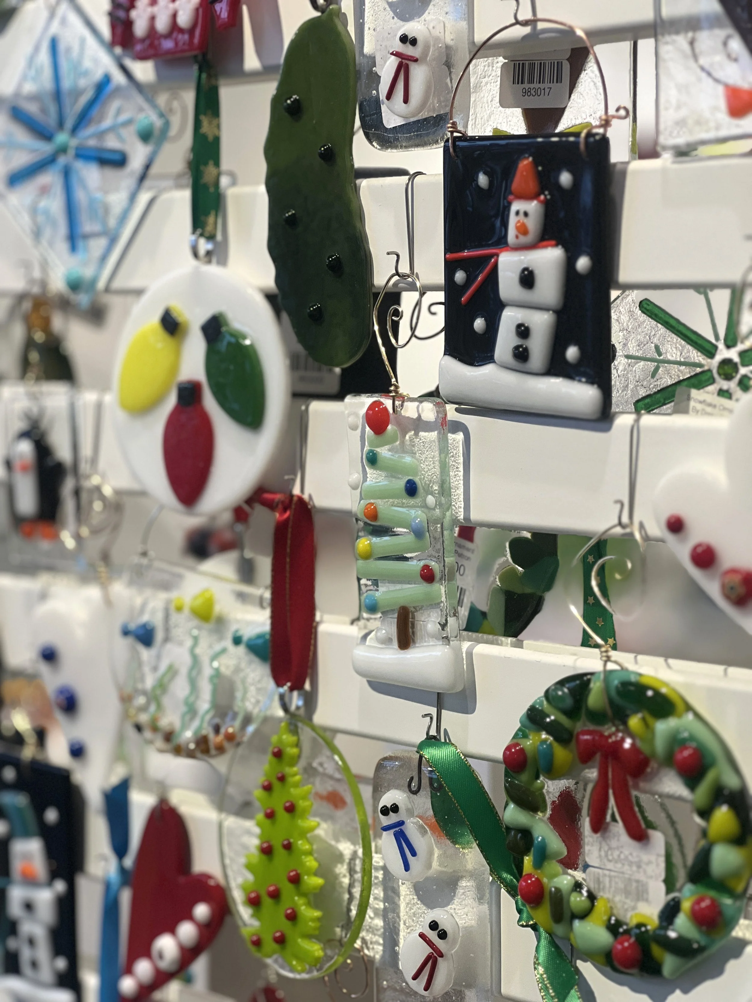 Fused Glass Ornaments by Diane Petron &amp; Ellen Rossmiller