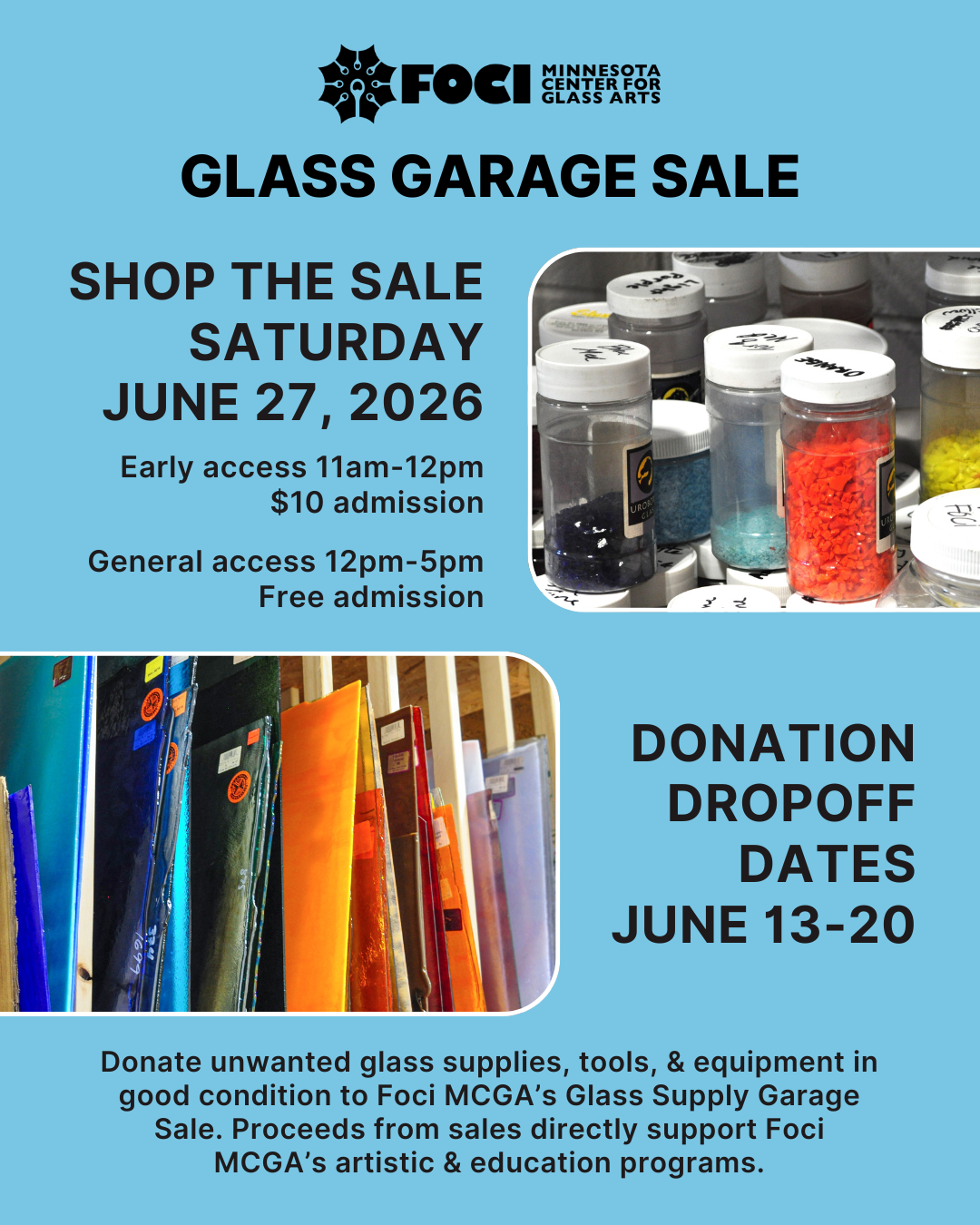 Glass Garage Sale
