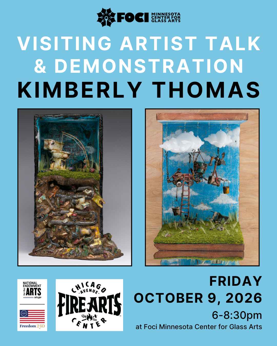 Visiting Artist Talk & Flameworking Demo with Kimberly Thomas