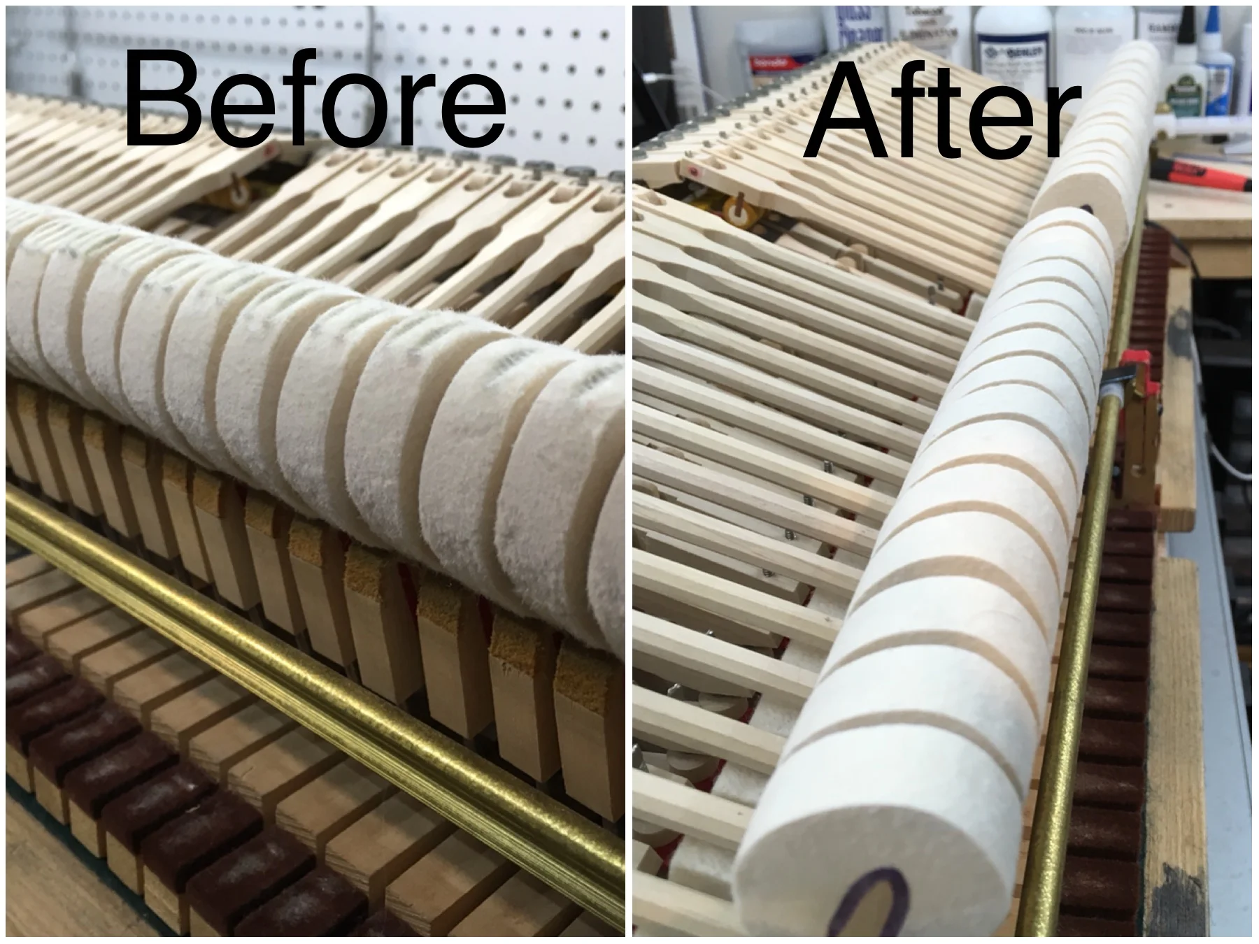 Reshaping Piano Hammers