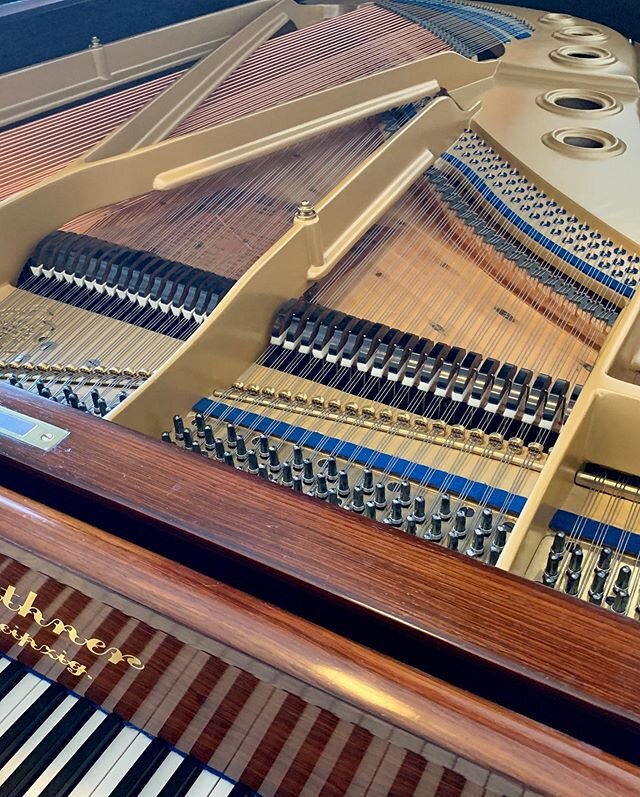 Today I had the pleasure of tuning this 1910 Bl&uuml;thner grand piano that was in the home of British actress (and mistress to King Edward VII) Lillie Langtry. The piano was purchased by a couple who resided in her former home and had the piano beau