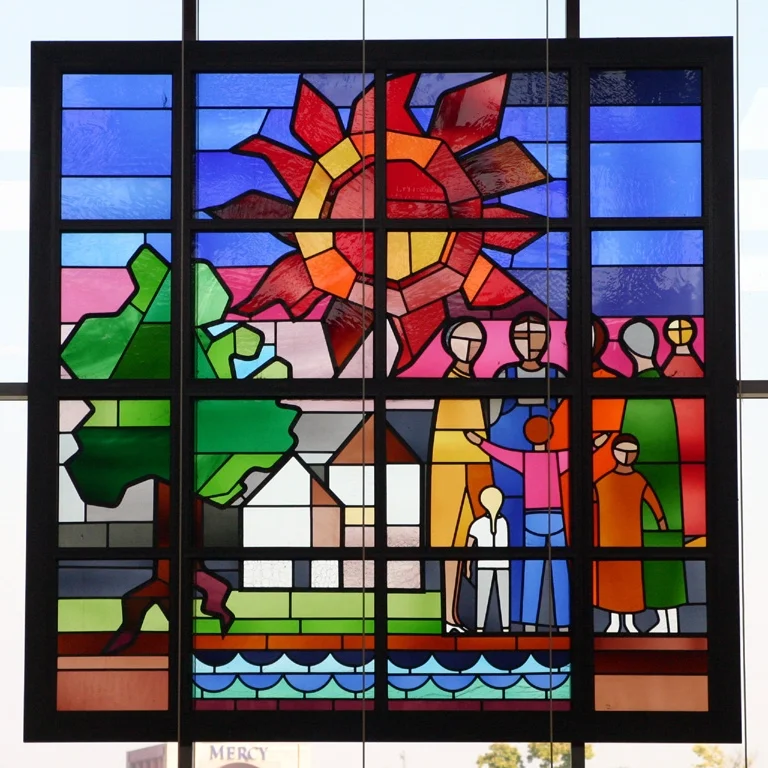 mercy hospital anderson lobby art interior design build