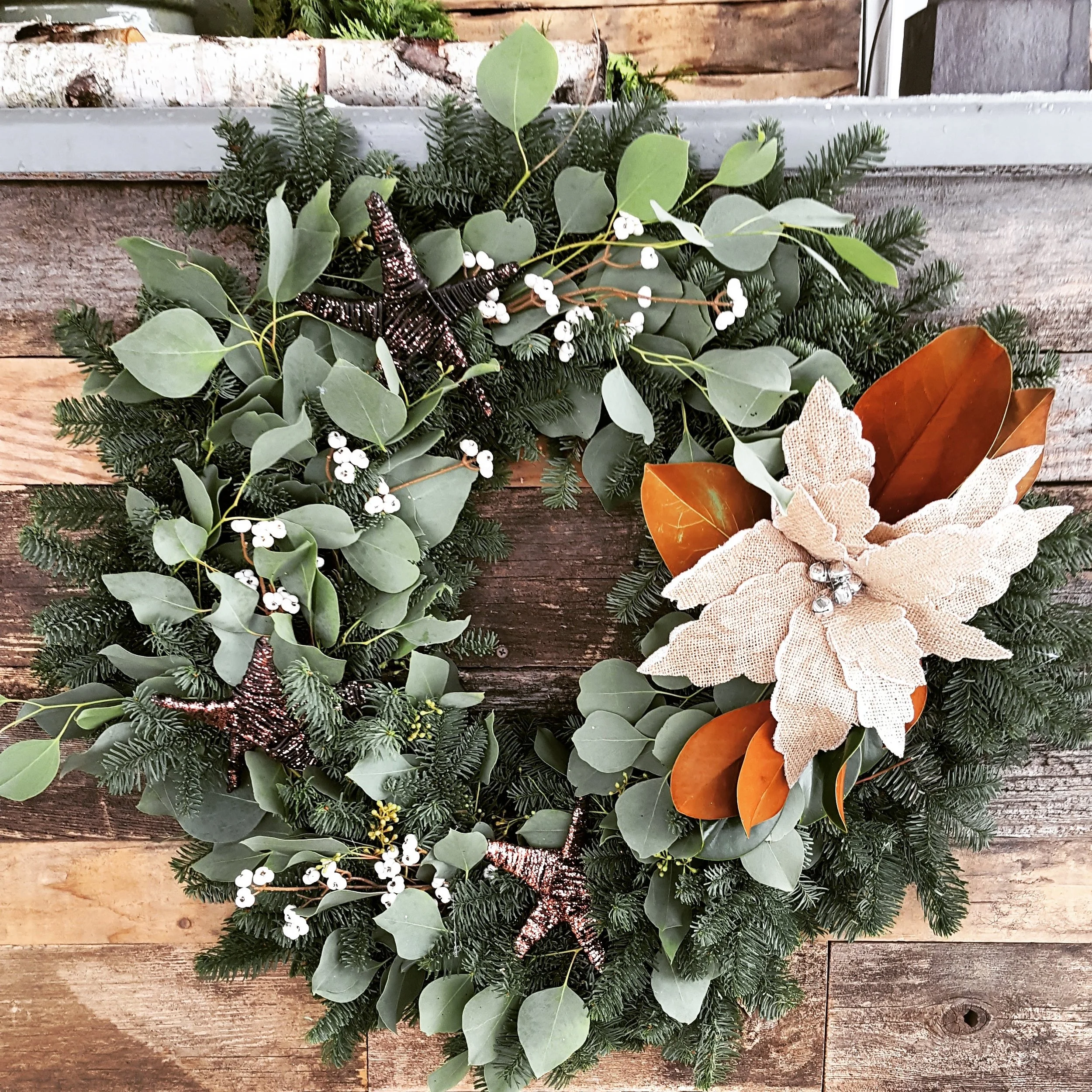 Wreath & Pinecone Chandelier Workshop