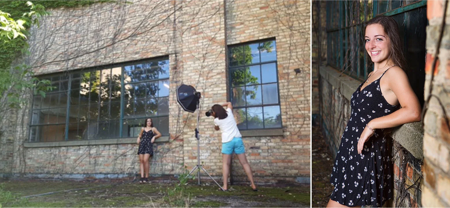 Behind the scenes images of Rylie provided by Ronda Goodman, Final images provided by Reflections Photography