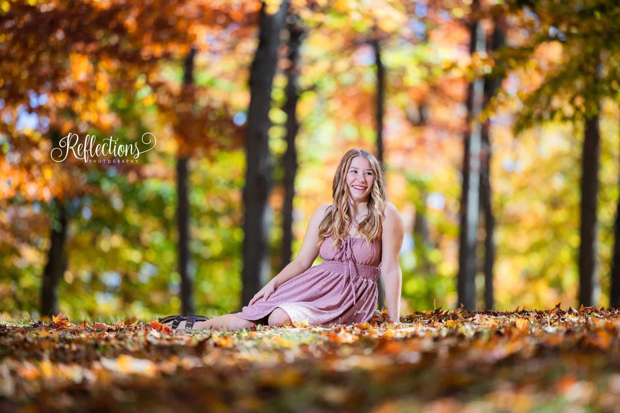 Sarah didn&rsquo;t just book a senior session, she made a journey. 
All the way from Coleman, Michigan, she drove toward me and was rewarded with the kind of autumn day photographers dream about.

The trees were showing off with fiery reds, golden ye
