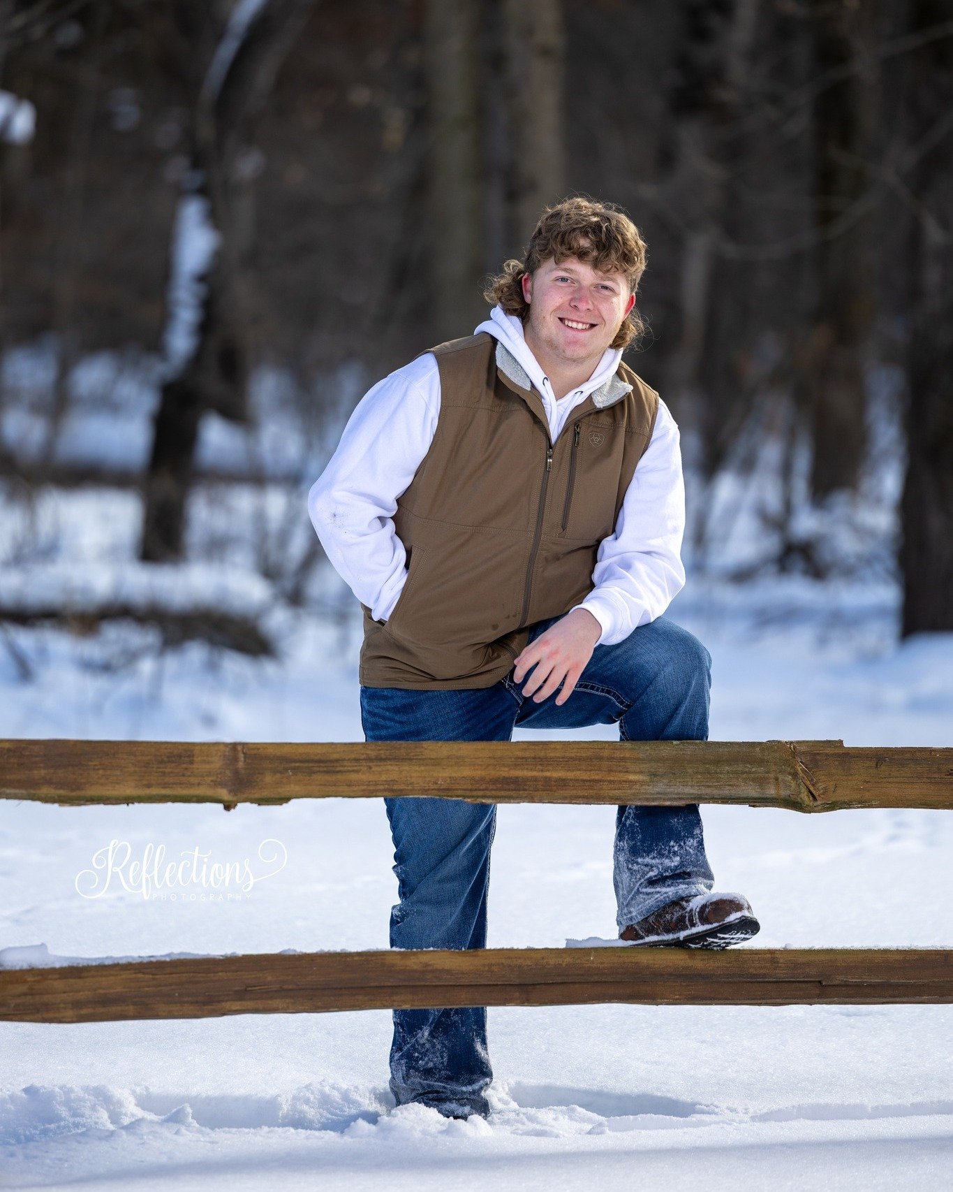 Snowy Senior Session with Walker this week! I love that Seniors are starting to embrace this season!