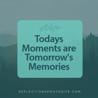 Just a quick reminder that you will never get this moment back. 
Take the trip, make the jump, make the memories and take the pictures. It's so important.