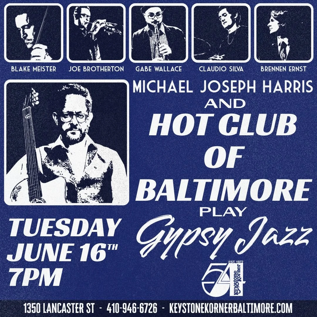Let&rsquo;s get together on Tuesday June 16!! @keystonekorner The premier jazz club in Baltimore. @hotclubofbaltimore presents a stellar lineup featuring @brennenernst @josephbrotherton @moodygjazz @claudiocsilva_ @therealblakemeister @michaeljosephh