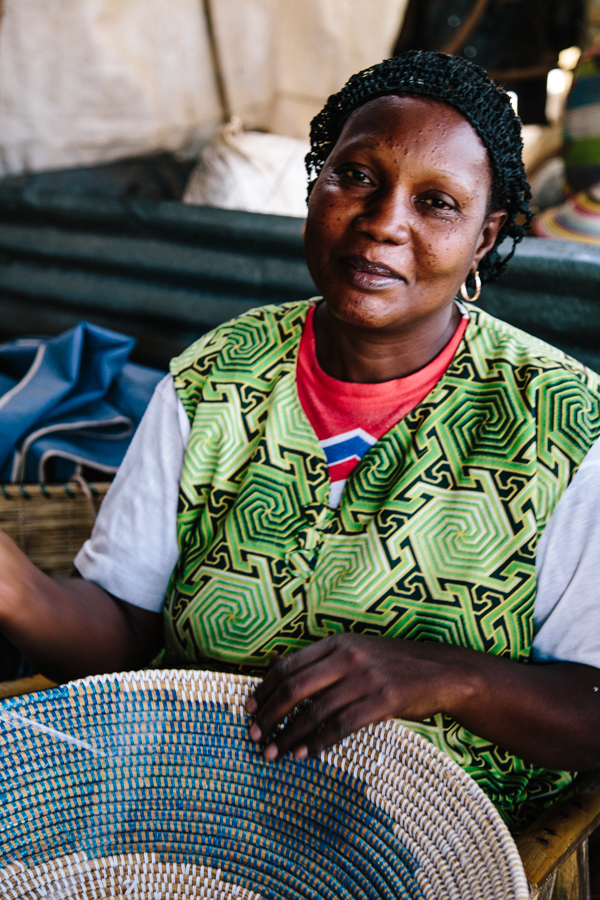 Badio Gueye, one of our artisans for select baskets and hampers in Theis, Senegal.