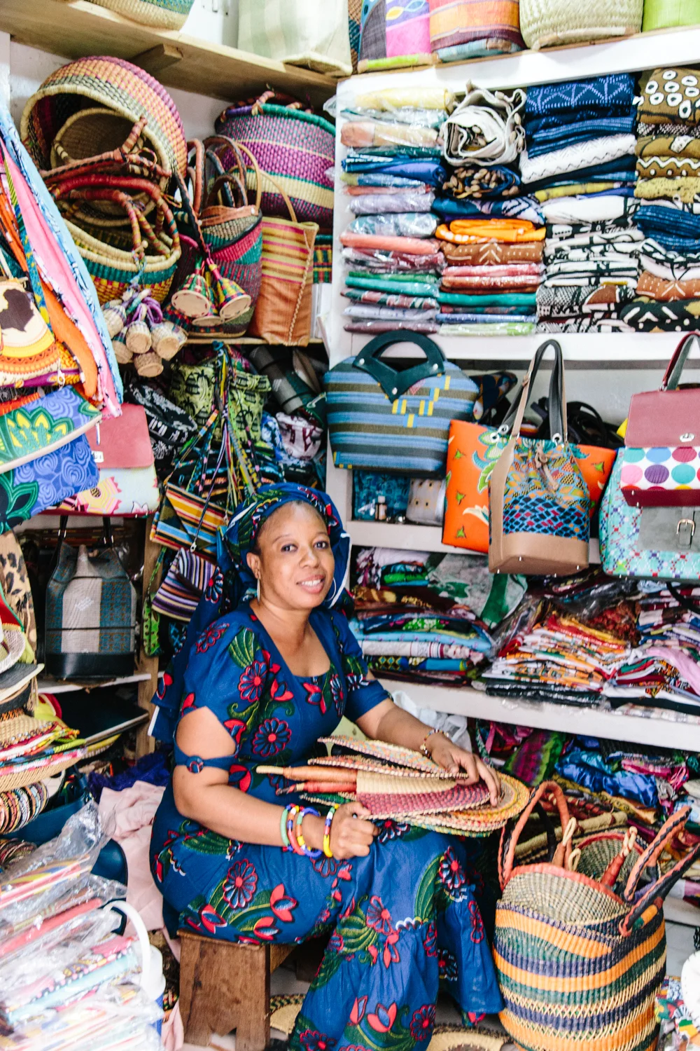 Oury, one of our market vendors who supplies our mud cloth throws in Dakar, Senegal.