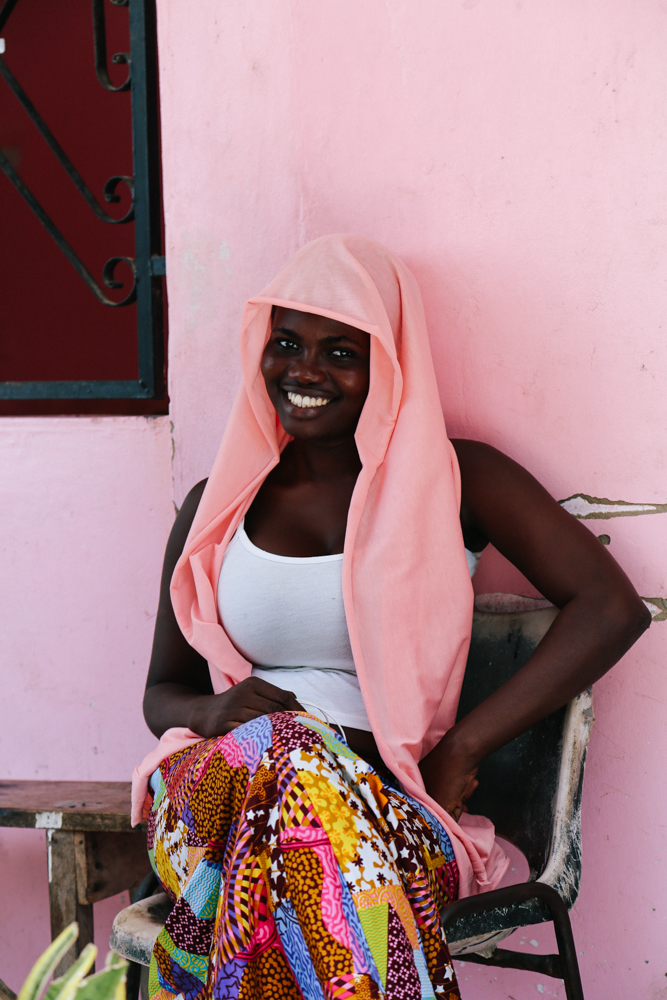Aissata, one of our vendors for select baskets and accessories in Dakar, Senegal.