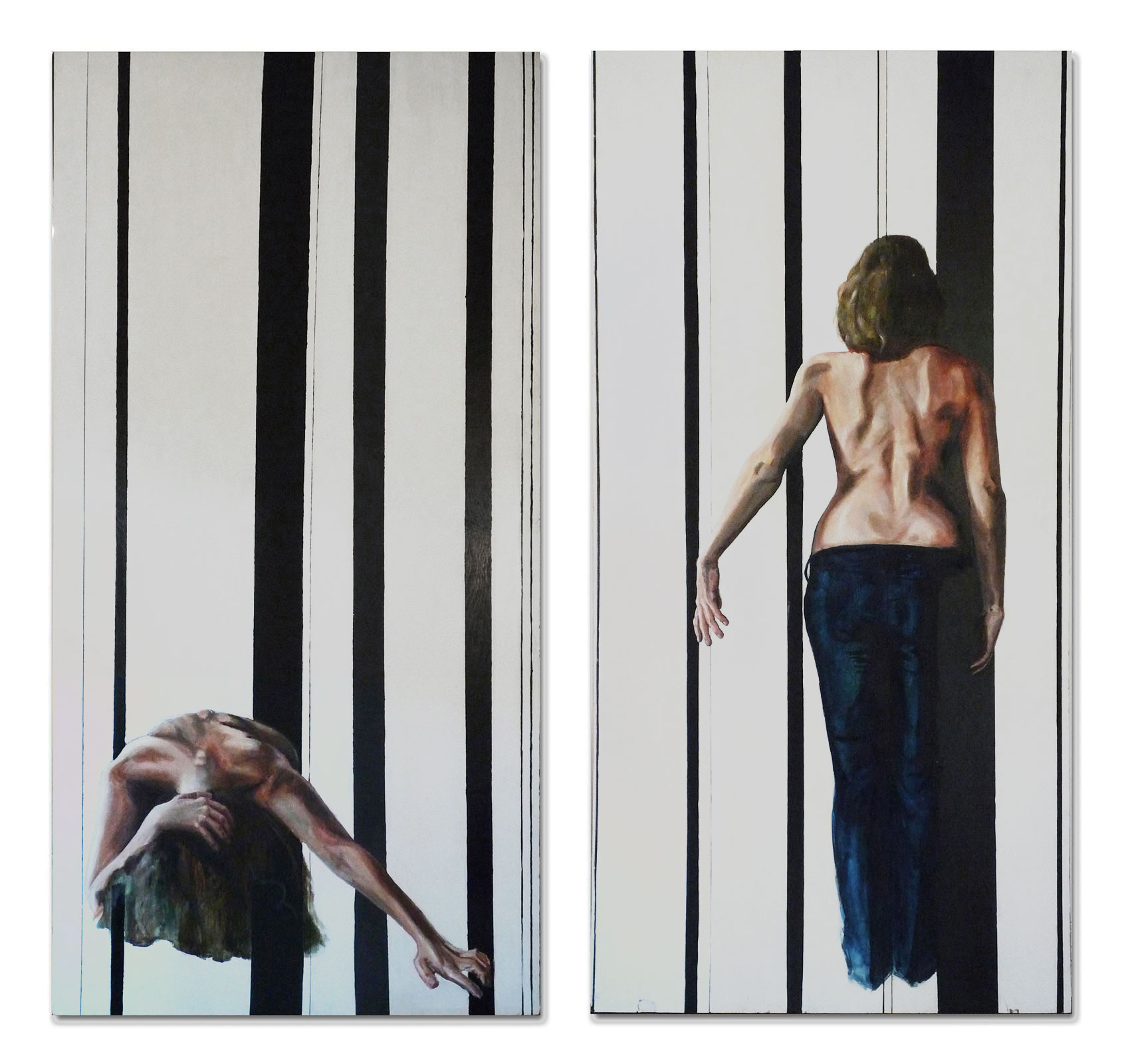 Convex , 2009 Oil on pywood 48 × 96 in Sold Concave , 2009 Oil on pywood 48 × 96 in Sold