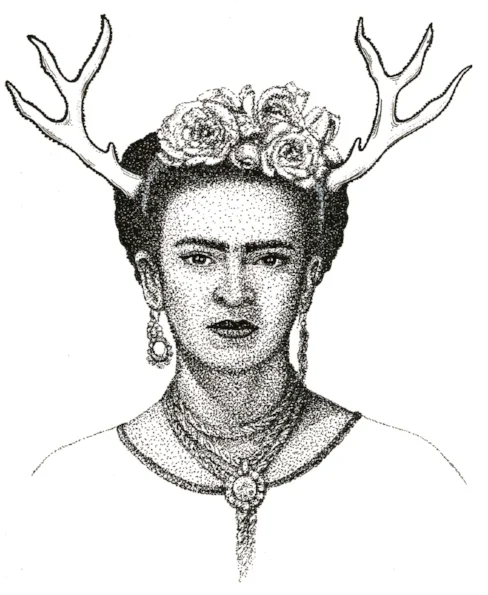 "Stag Frida" (pen)