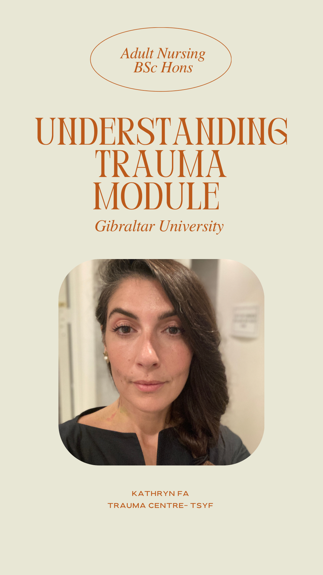      

 
     Introduction to trauma and the physiological effects    Closed group for student nurses    Location: Gibraltar University    If you are interested in hosting a group please contact me  here      
 




















  
  



     