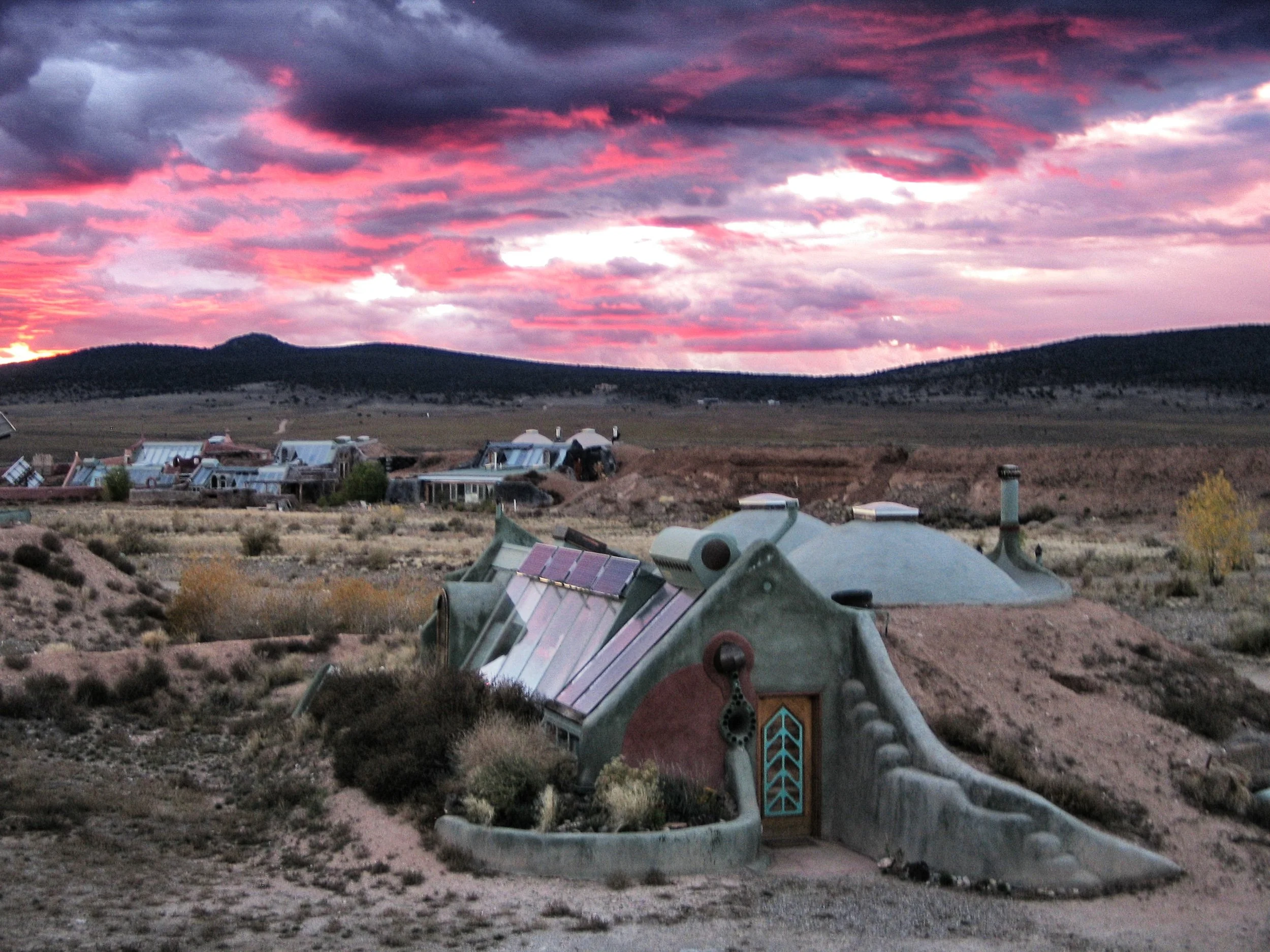 Hut Exterior Pink sky.jpg