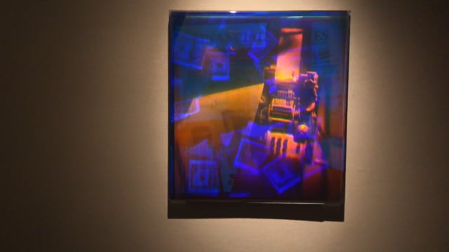 Financial Times? - Holographic Light Artwork in glass