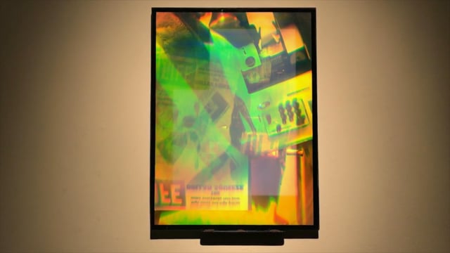 "Perturbing Objects" 02 Holographic Light artwork in glass.