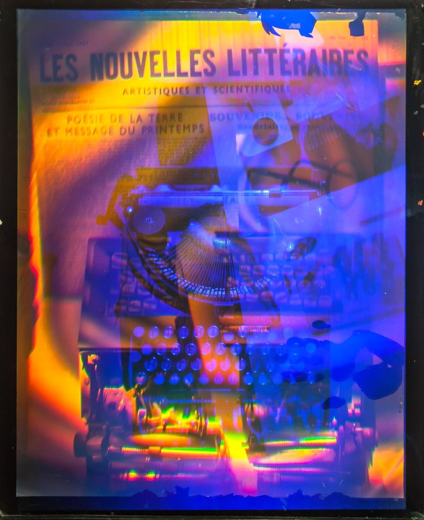 Reflection Hologram Laminated in Glass 65x56x3 cm
