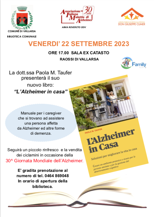 Presentazione del libro 'Alzheimer in casa' - Vallarsa