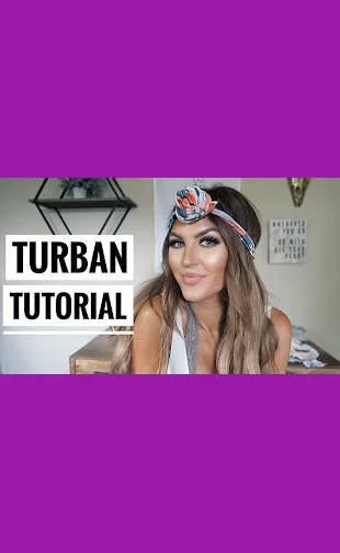 A V Cute Turban Tutorial by Paige Danielle