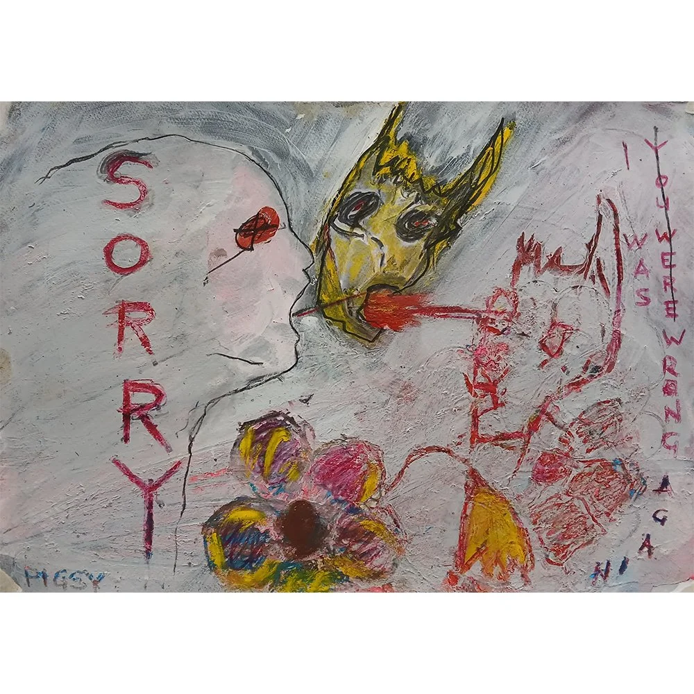 I Was Wrong Again an artwork created by Irish artist PIGSY as part of his Sorry Series that was worked on in both Spain and Mexico