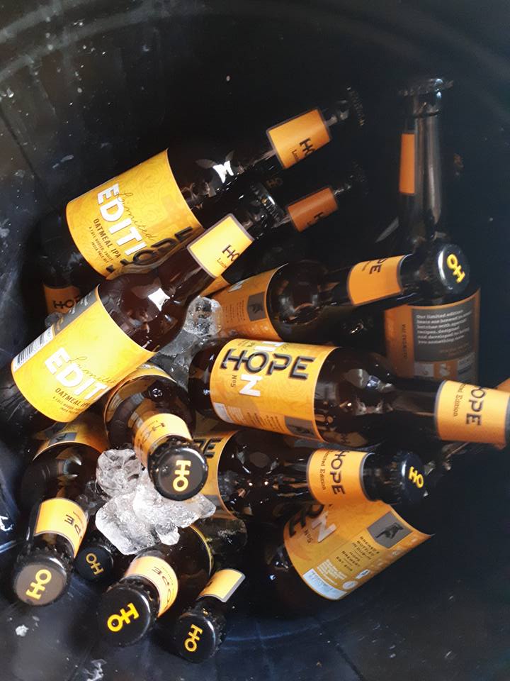 Buckets of Hope Beer at the Pigsy art exhibition in Dublin