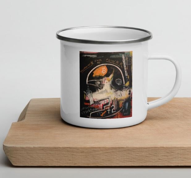 Why have art on walls when you can have art in your hands in this cheerful and vibrant art mug