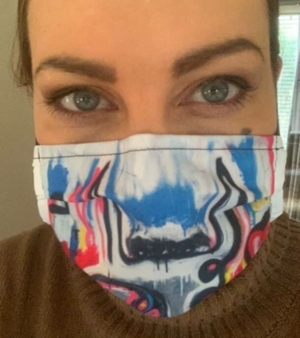 Beautiful and practical Irish design face mask for your health and safety during Covid
