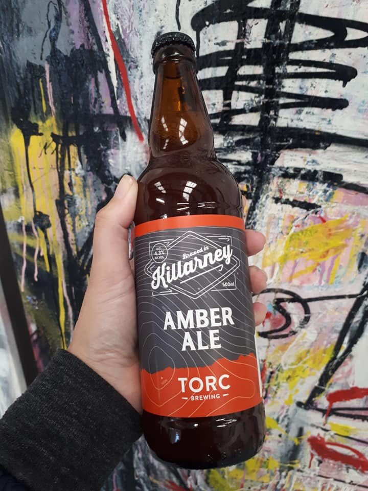 Amber ale from Killarney's Torc Brewing, the official sponsor of PIGSY art exhibition in Kenmare Butter Market