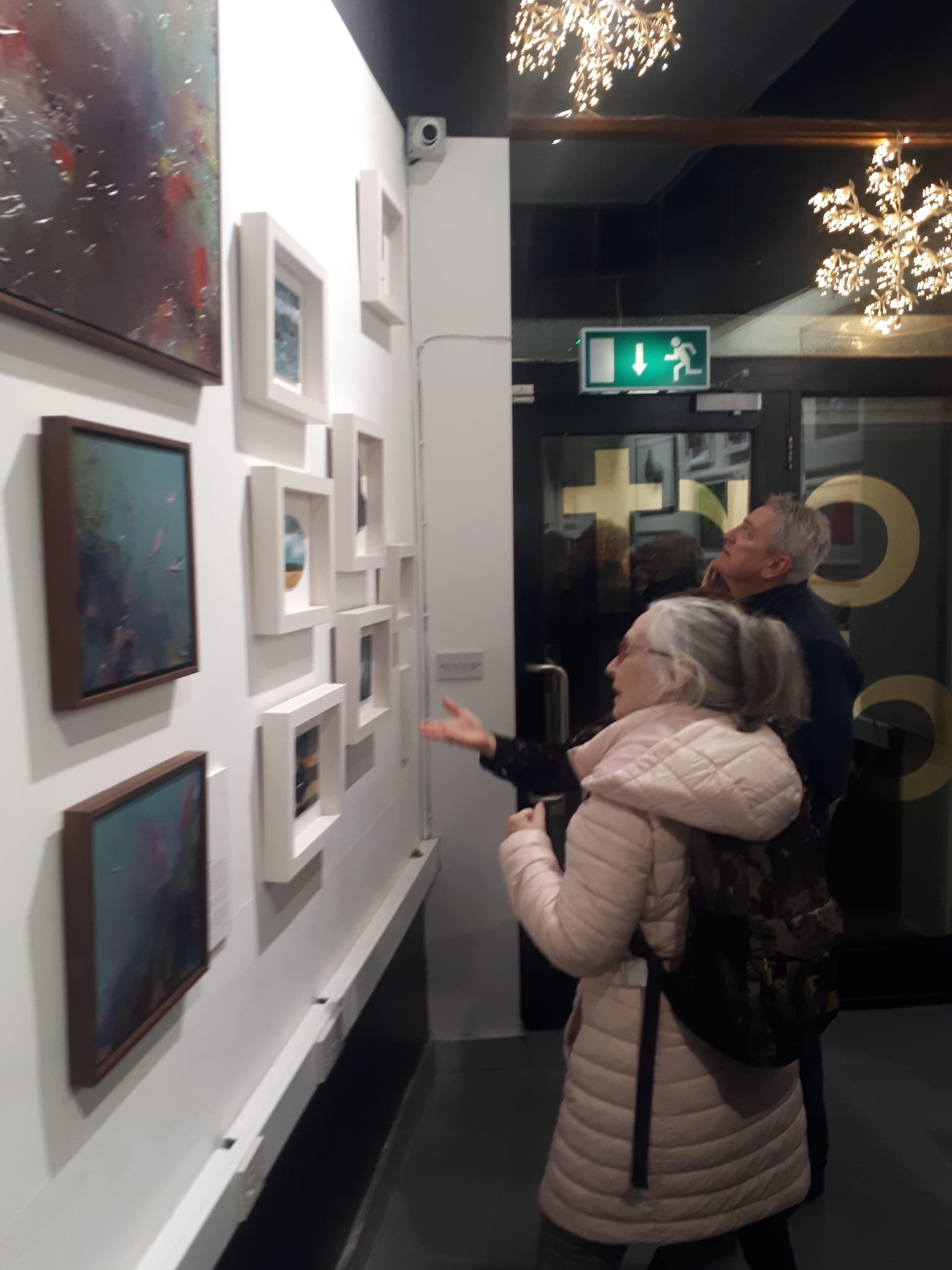 Visitors to Art Deli in Ranelagh enjoyed mulled wine and mince pies along with art