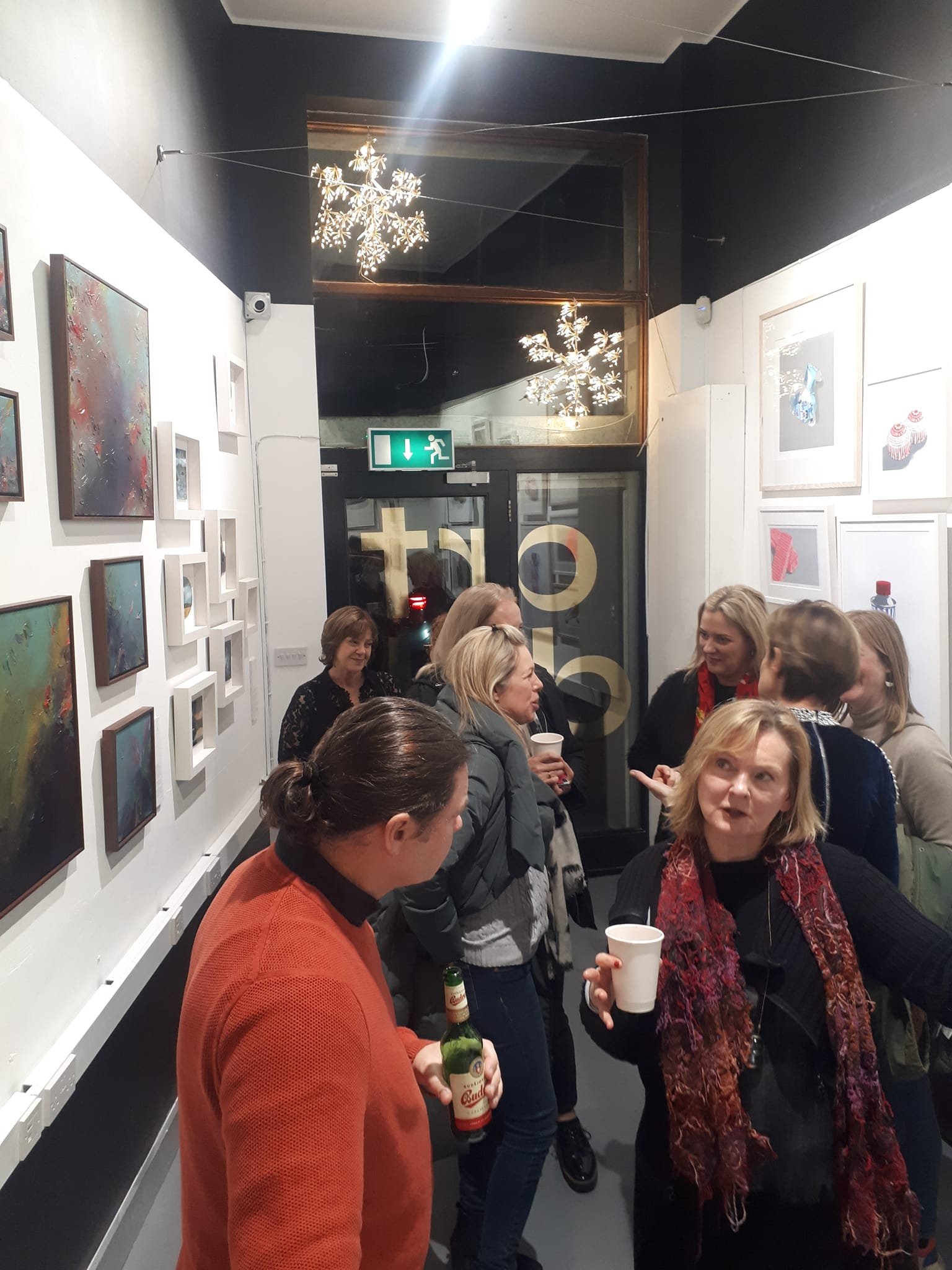 Art, mulled wine and mince pies on a bitterly cold night in Ranelagh