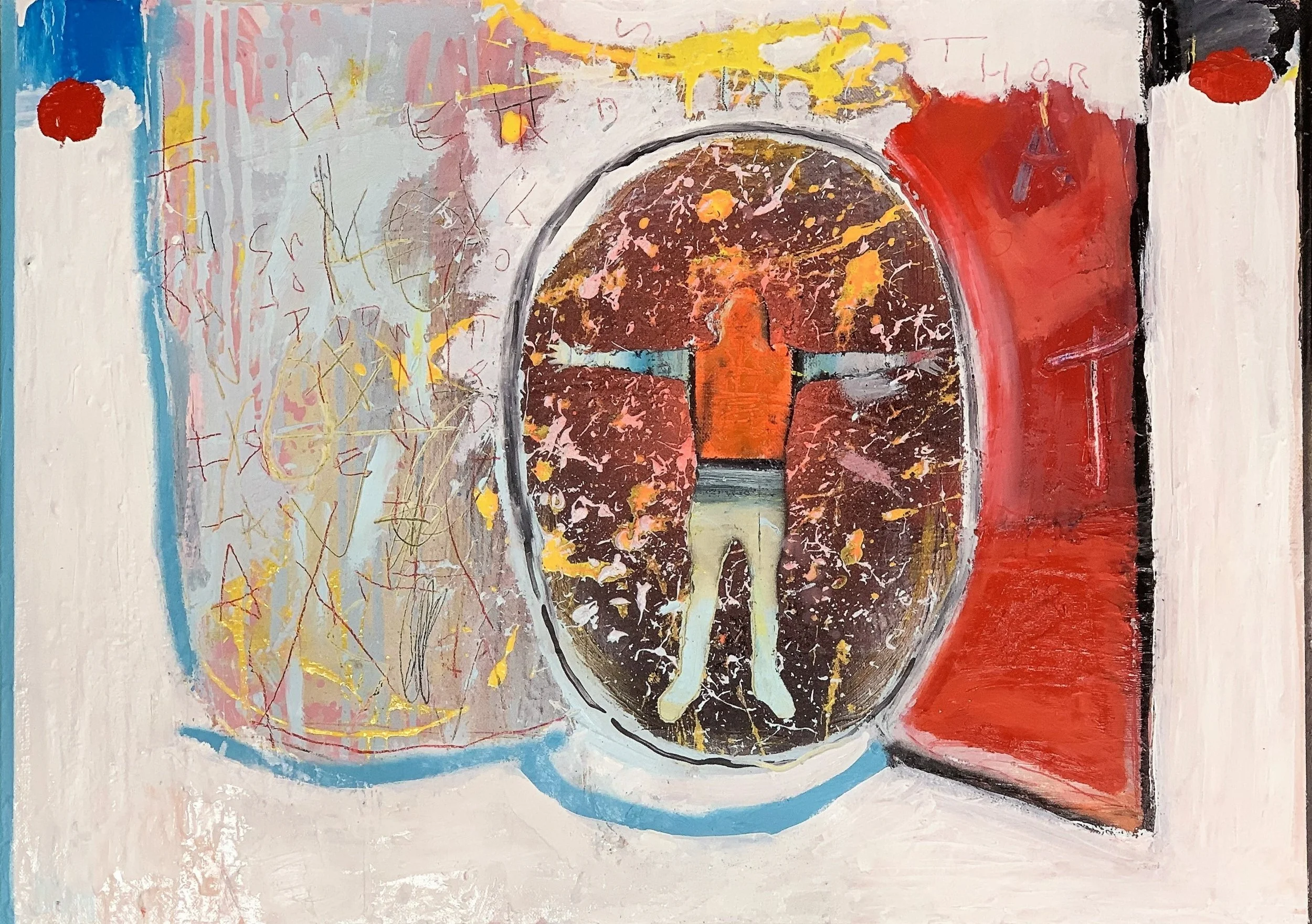 Chaotic Calm - 60 cm H x 90 cm W Mixed Media on Canvas