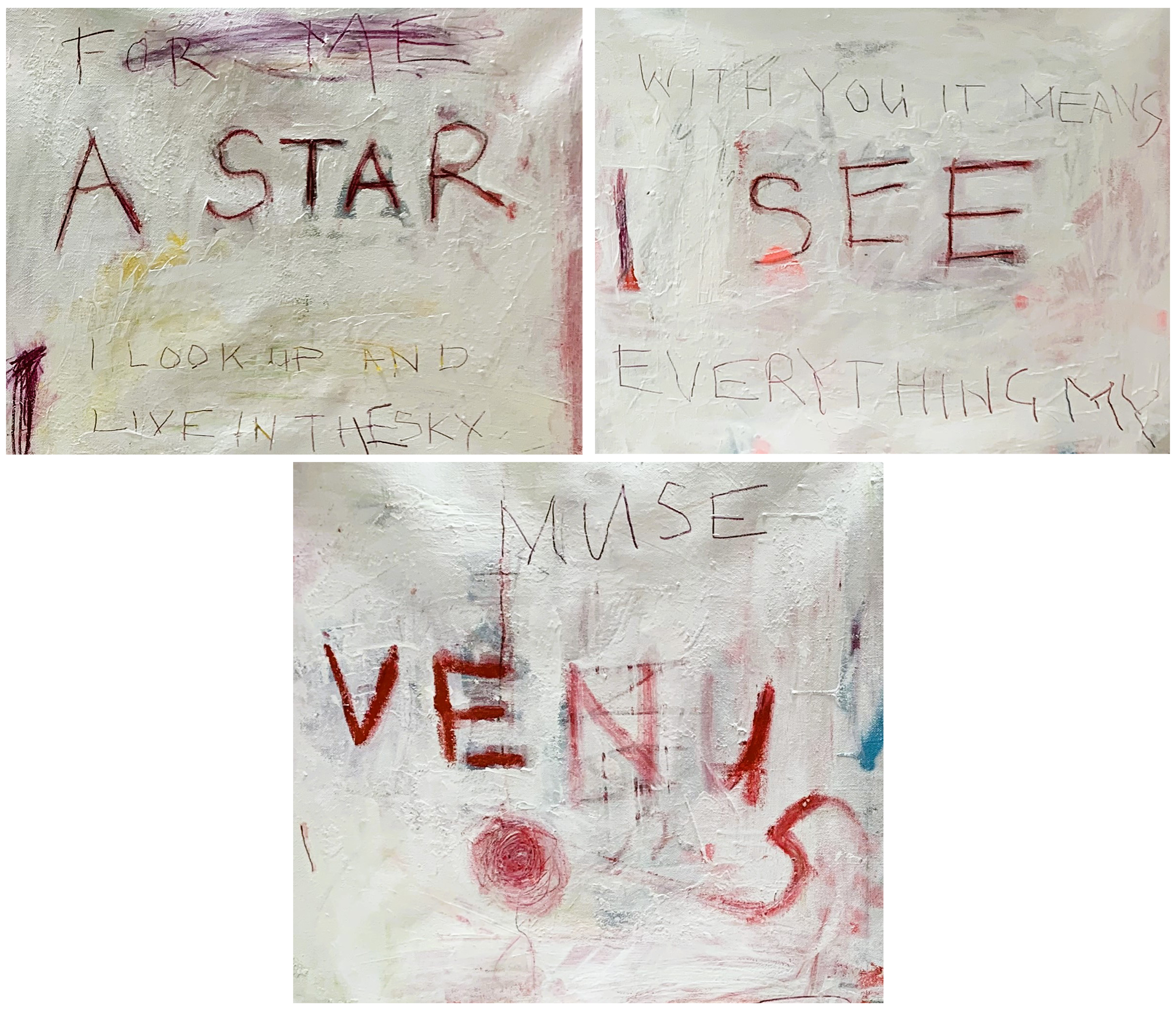 A Star I See Venus Mixed Media on Canvas
