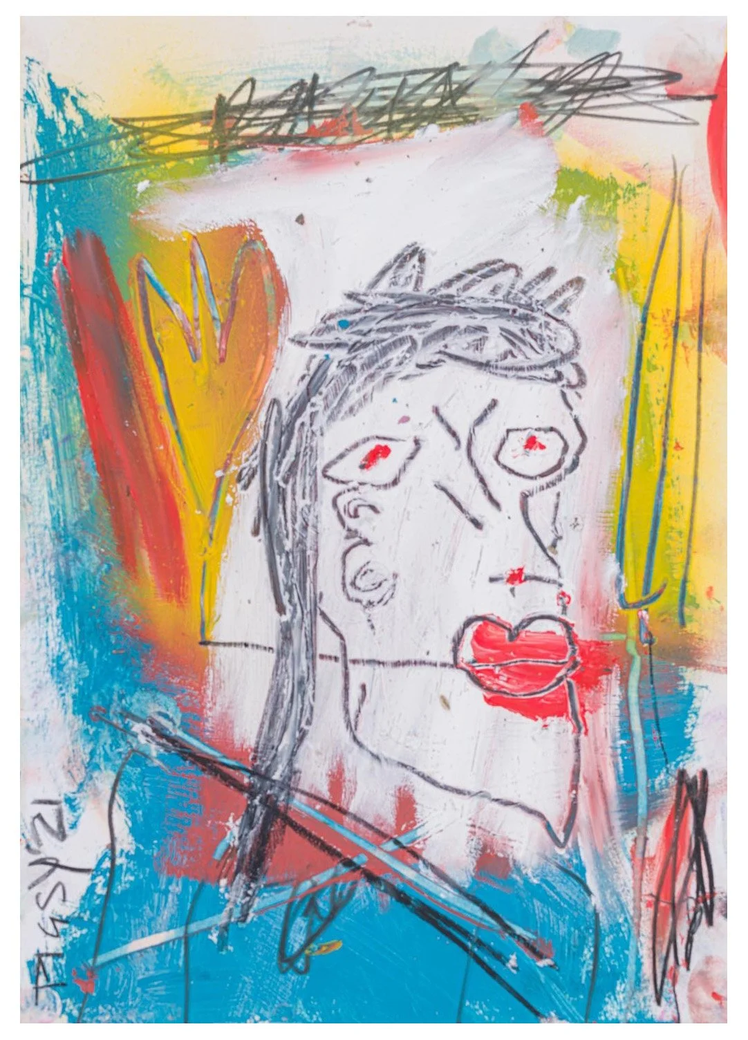 Lips - A4 Mixed Media on Paper