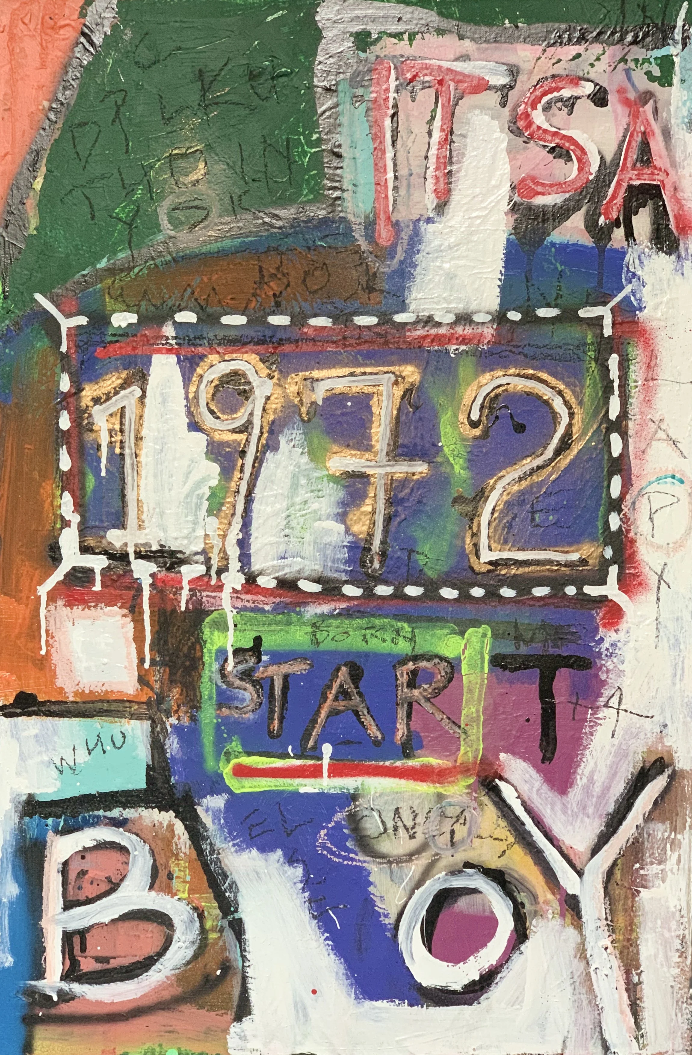 A Star is Born - 90 cm H x 65 cm W Mixed Media on Canvas