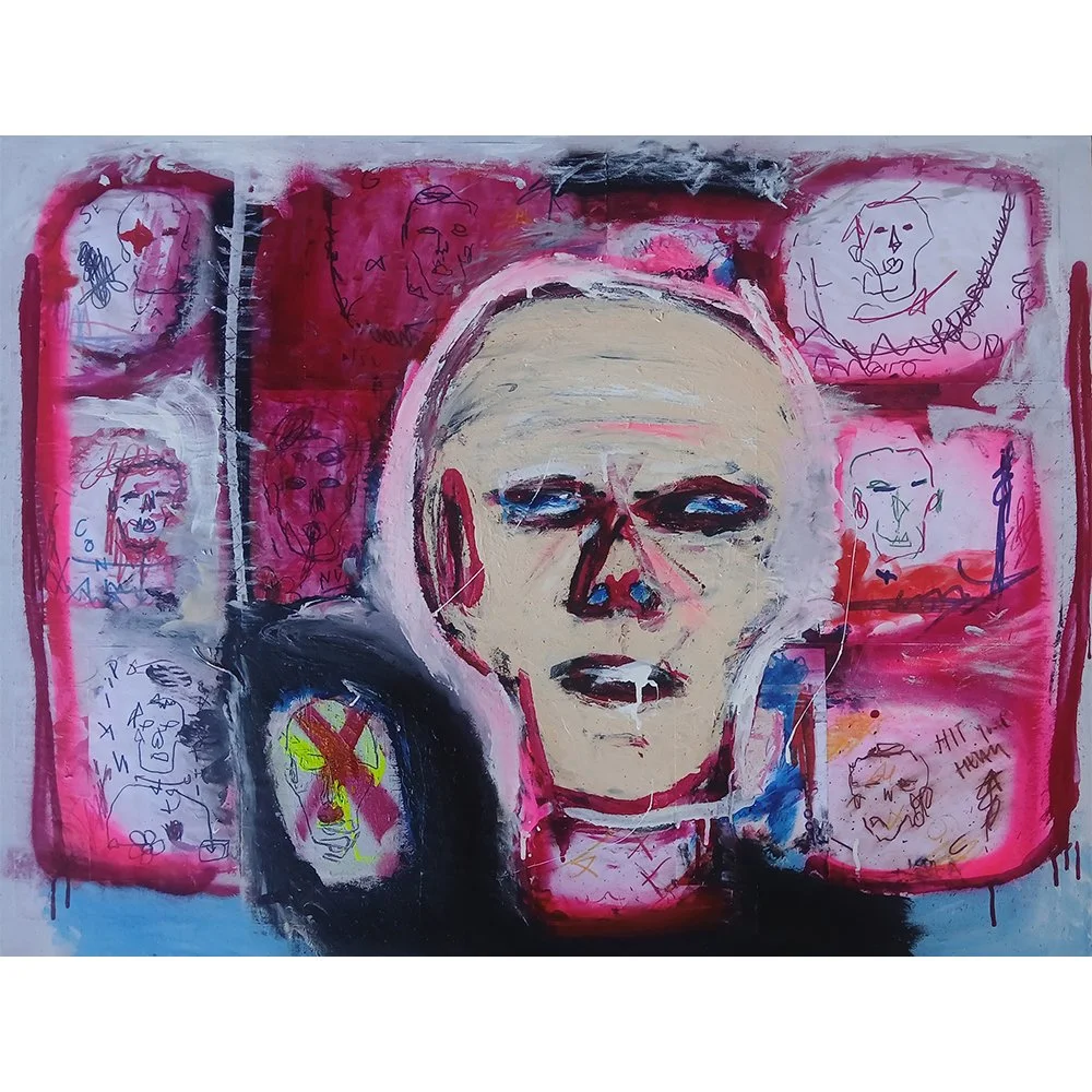 Many Voices an original canvas by PIGSY featuring multuple images of faces
