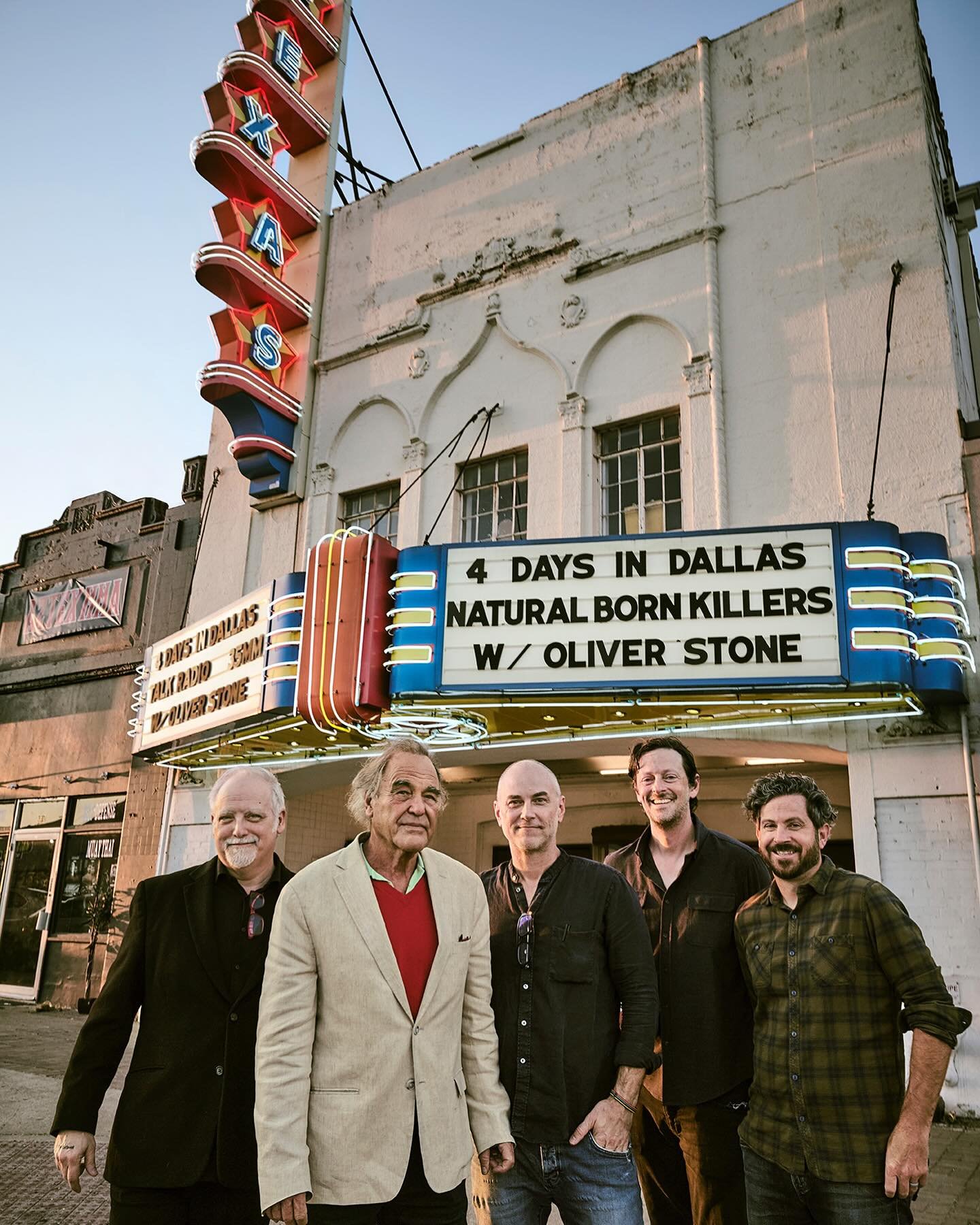 An increbile weekend hanging with one of the most accomplished filmmakers in history @officialoliverstone When this little experiment called @texastheatre began we had big dreams this would happen so I couldn&rsquo;t be more grateful to @mattzollerse