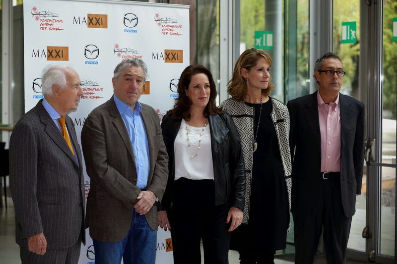 The European premiere of the HBO documentary, Remembering the Artist Robert De Niro Sr. was celebrated at the 2014 Rome Film Festival. The Fondazione Cinema per Roma and the MAXXI – National Museum of XXI Century Arts organized a screening of the documentary by Perri Peltz and Geeta Gandbhir, dedicated to the life and work of Robert De Niro, Sr. After the film, Italian film critic, and Rome Film Festival senior programmer Mario Sesti moderated a panel discussion with the artist’s son Robert De Niro. In honor of the European premiere of the documentary, United States Ambassador to Italy John Phillips and his wife Linda Douglass hosted a private screening of the film at Villa Taverna, the U.S. Ambassador’s residence. The event was attending by Robert De Niro, HBO filmmaker Perri Peltz, art advisor Megan Fox Kelly, art industry professionals in Rome and other distinguished guests..