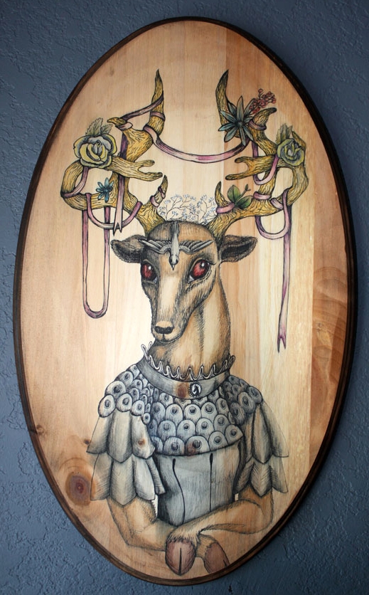 DEER FRIDA Frida Khalo is one of my muses. She painted herself once as a wounded deer. I wanted to make her a beautiful one.