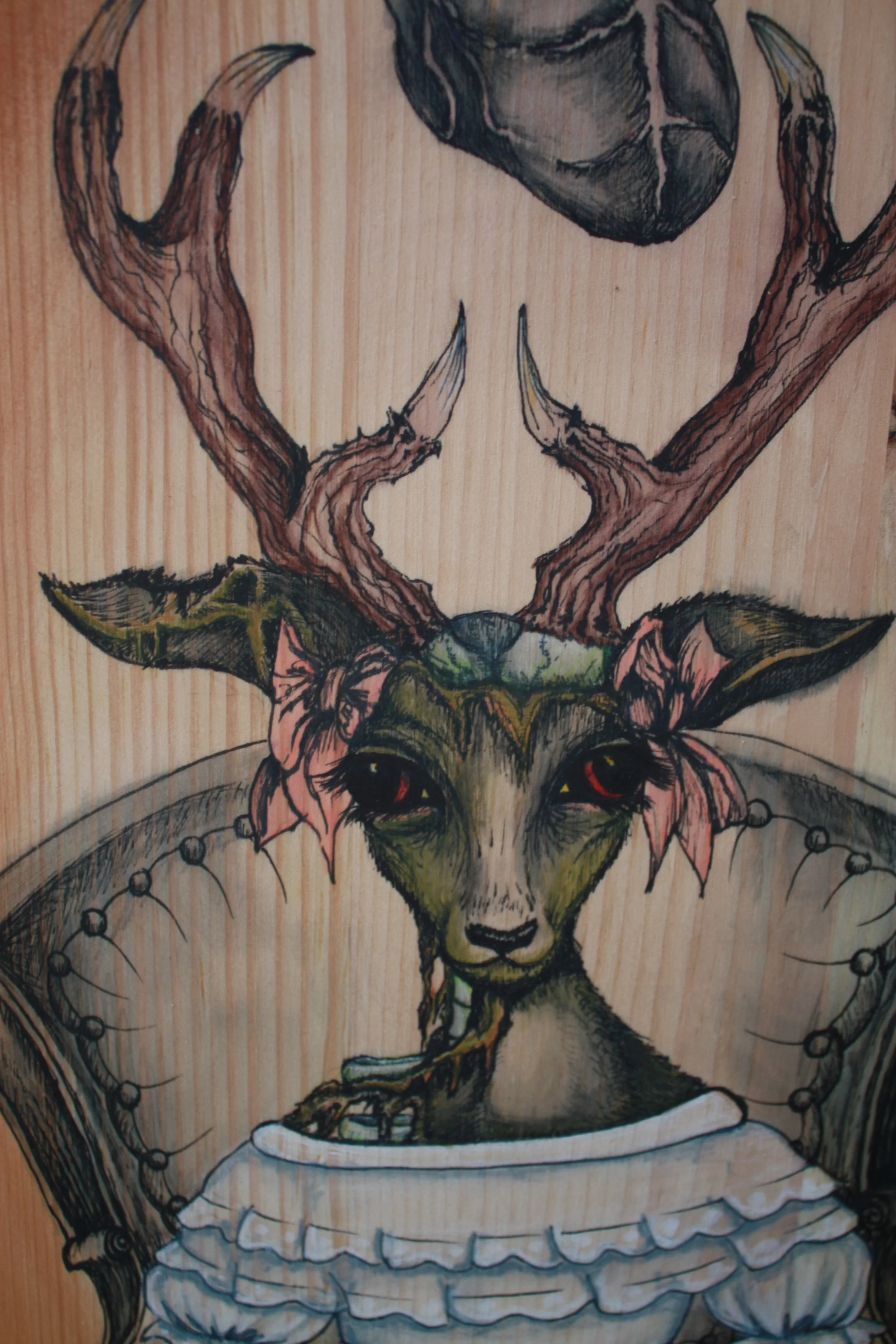 UNDEAD DEER This is a peice I created for a zombie themed exhibition at the Green Room in Ft. Lauderdale.