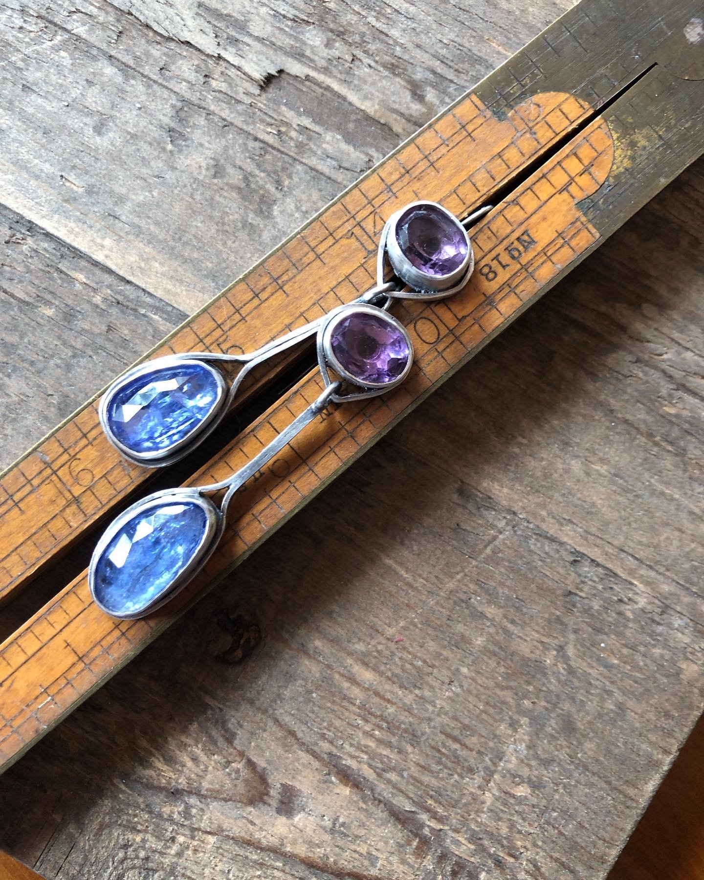 Next in series, tanzanite and amethyst. You can find them at The Jeweler&rsquo;s Workbench in Waynesville